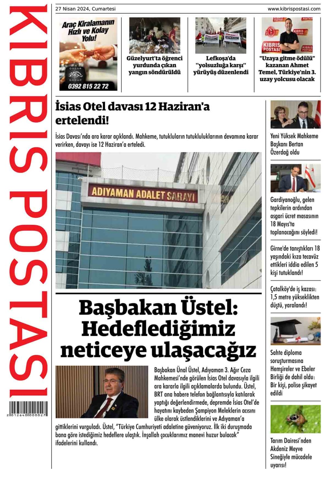 27 Nisan Gazete Manşetleri3