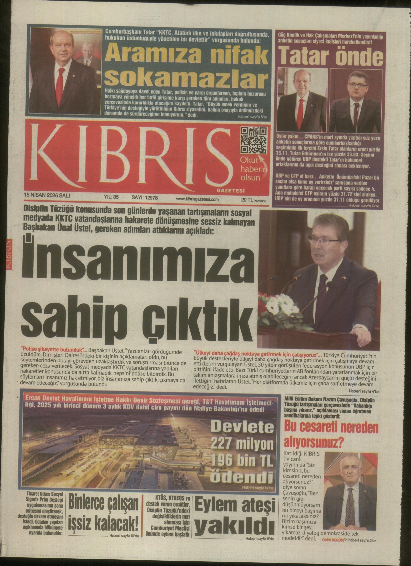 K I B R I S G A Z E T E S I 20250415