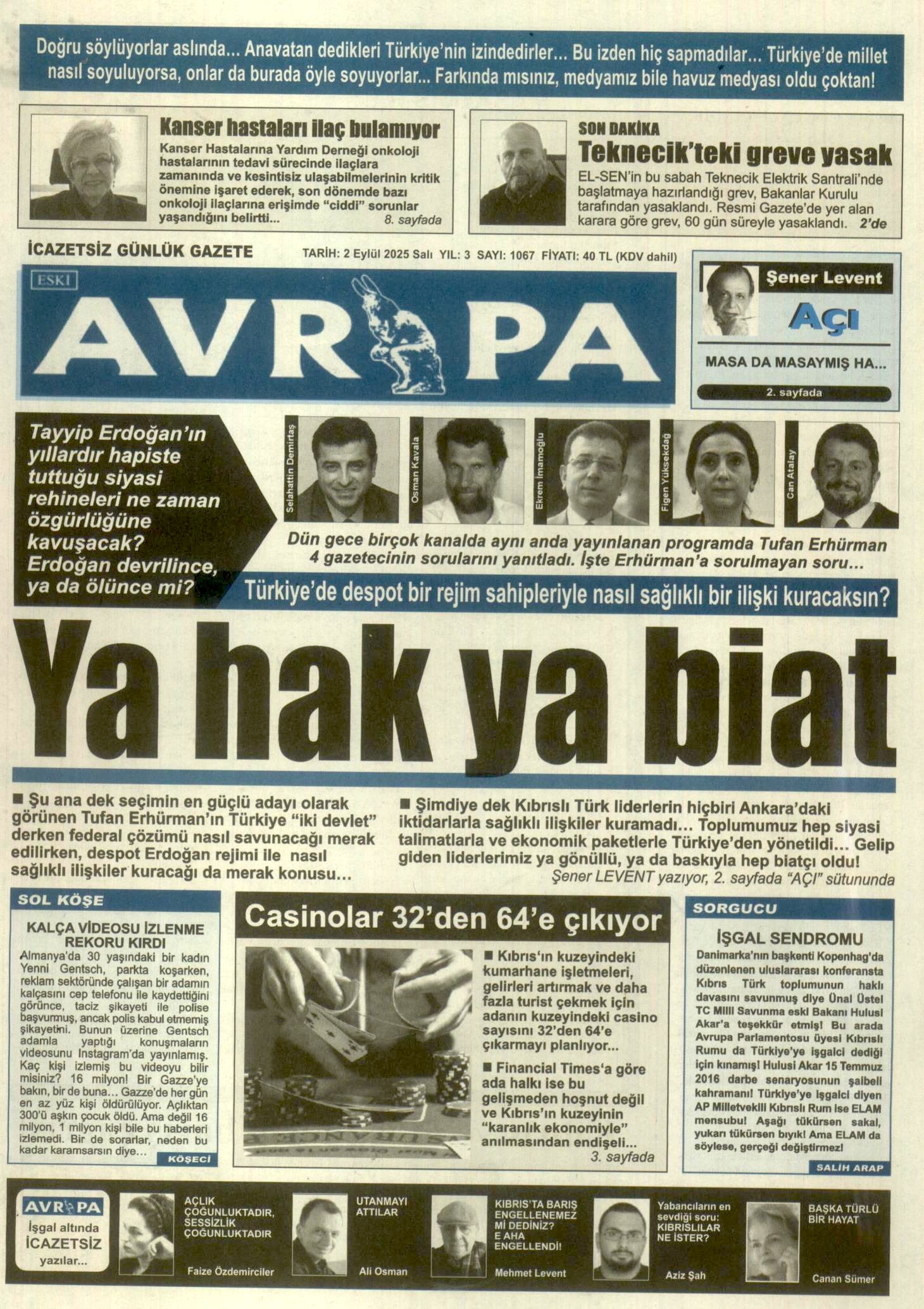 A V R U P A G A Z E T E S I 20250902