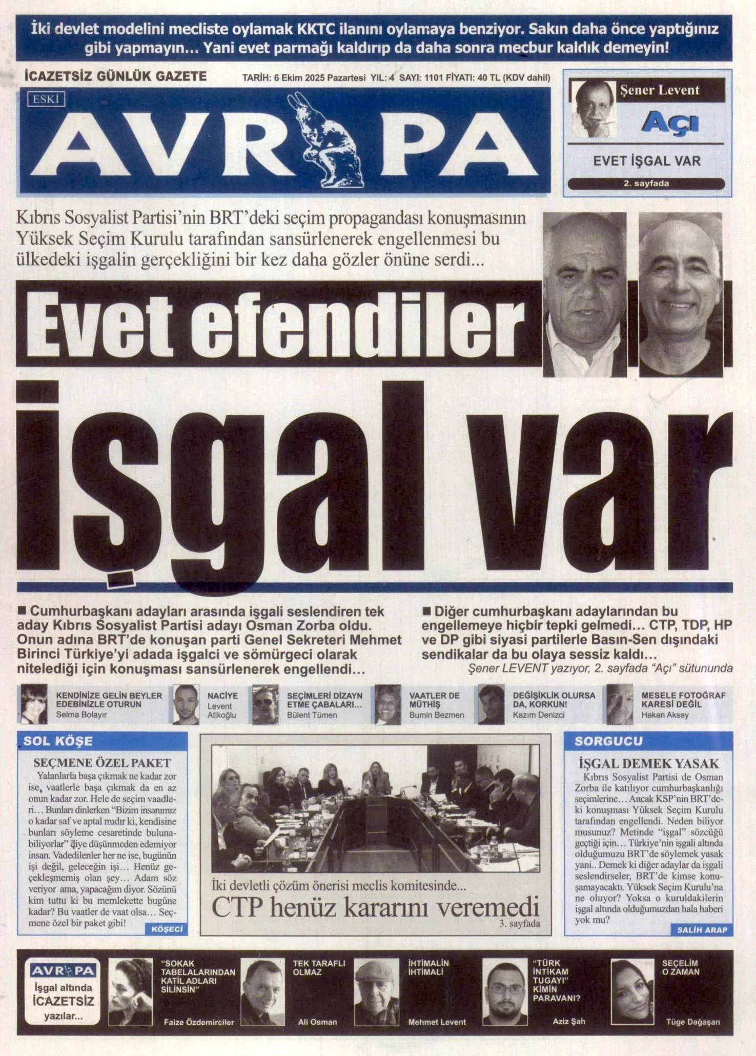 A V R U P A G A Z E T E S I 20251006