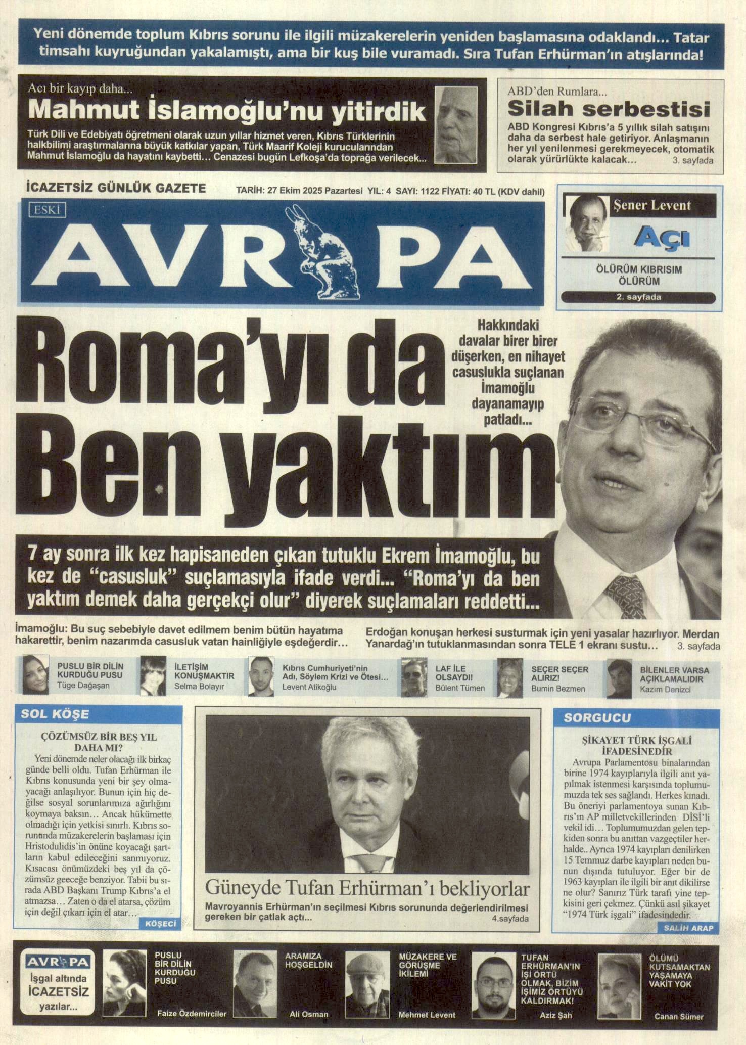 A V R U P A G A Z E T E S I 20251027