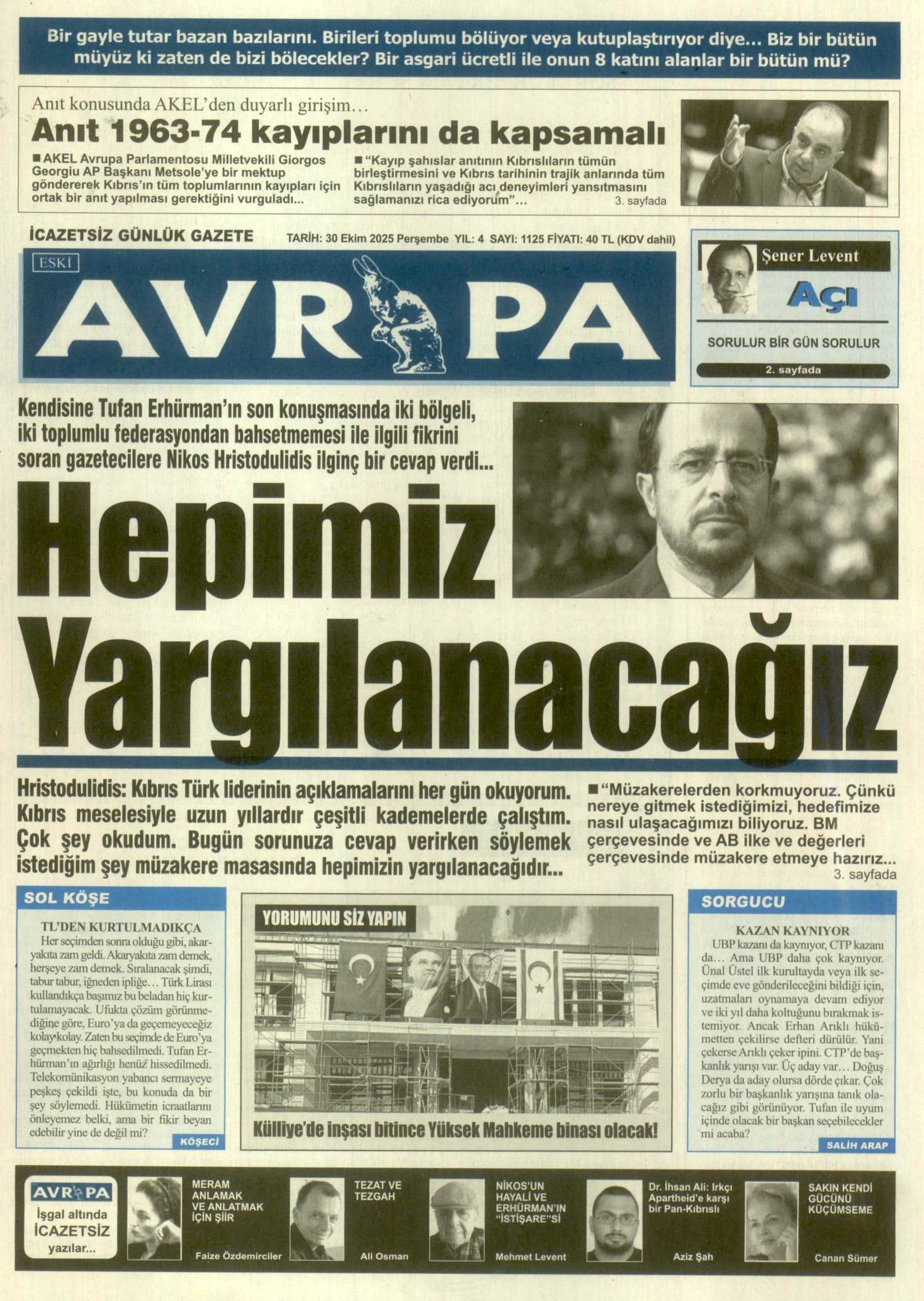 A V R U P A G A Z E T E S I 20251030